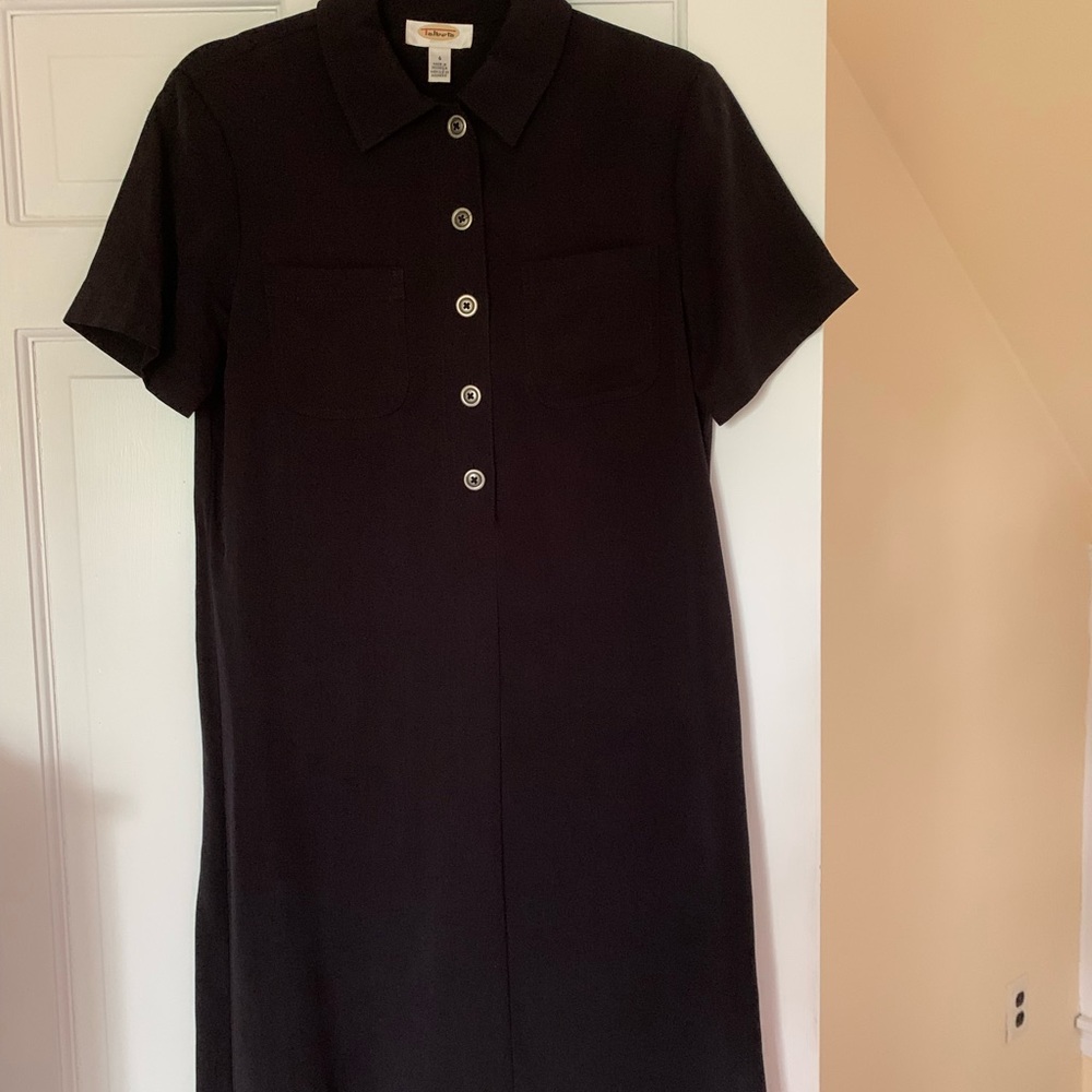 Talbots black shirt dress